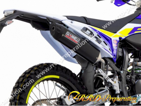 Silencieux Giannelli Sonic Aluminium Et Carbone Passage Haut Sur Sherco Se R Sm R Rs