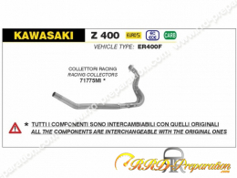 Collecteur d'échappement ARROW Racing pour KAWASAKI Z 400 et NINJA 400 à partir de 2023 et Z 500 à partir de 2024