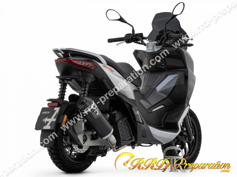 Ligne D Chappement Arrow Urban Aluminium Dark Pour Scooter Aprilia