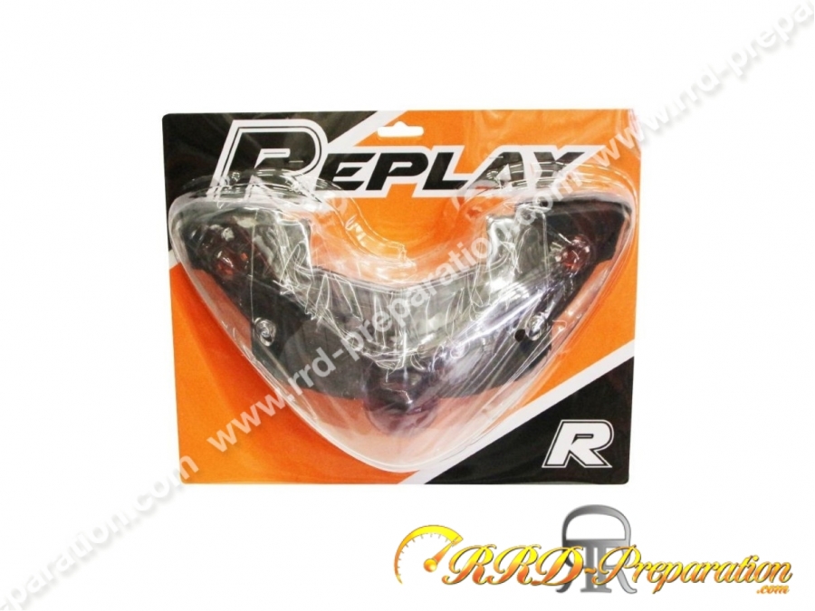 Piloto Trasero REPLAY Negro Transparente Para Scooter MBK MACH G 50 Y