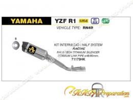 Kit d'échappement intermédiaire ARROW RACE-TECH RACING pour YAMAHA YZF R1 de 2017 à 2022