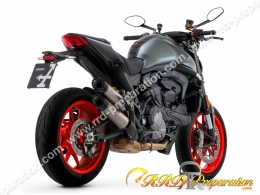 Paire de silencieux ARROW ROUND SIL pour moto DUCATI MONSTER 937 de 2021 à 2023