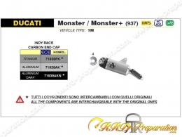 Silencieux d'échappement ARROW INDY RACE pour DUCATI MONSTER 937 de 2021 à 2023