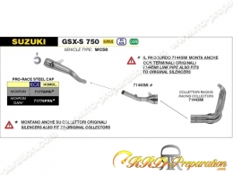 Ligne d'échappement complète ARROW PRO RACE pour SUZUKI GSX-S 750 de 2017 à 2020