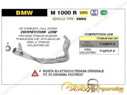 Ligne complète ARROW COMPETITION LOW pour BMW M 1000 R à partir de 2023