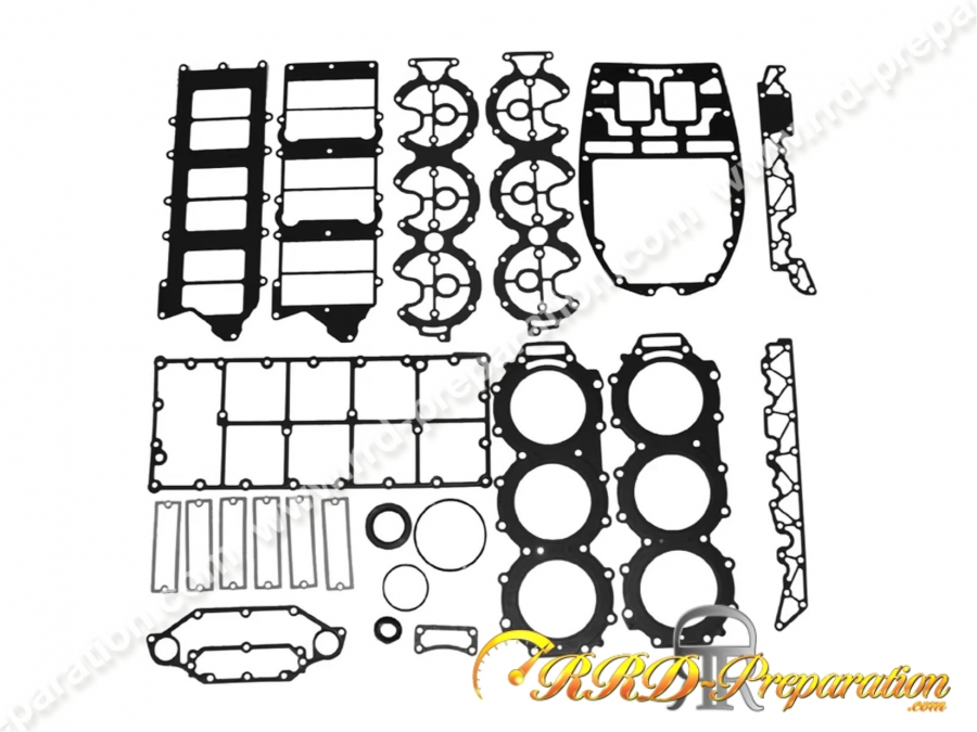 Kit joints moteur complet (22 pièces) ATHENA pour moteur YAMAHA 200, 250, 300 HP, MERCURY 175 HP V6 de 1976 à 2018