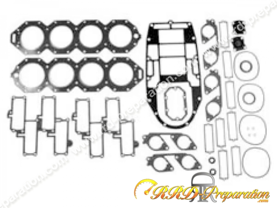 Kit joints moteur complet (32 pièces) ATHENA pour moteur JOHNSON ENVIRUDE 250, 300 HP, 4.0L - 8 CYL de 1990 à 1997