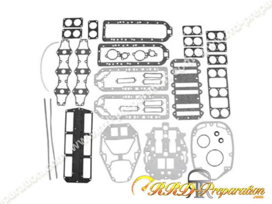 Kit joints moteur complet (36 pièces) ATHENA pour moteur MERCURY 200, 225 HP V6 2.4L de 1978 à 1993