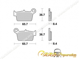 Plaquettes de frein AP RACING avant - arrière pour BETA 50, 125, 200, 350 RR, ALP, MOTARD, TRACK ...