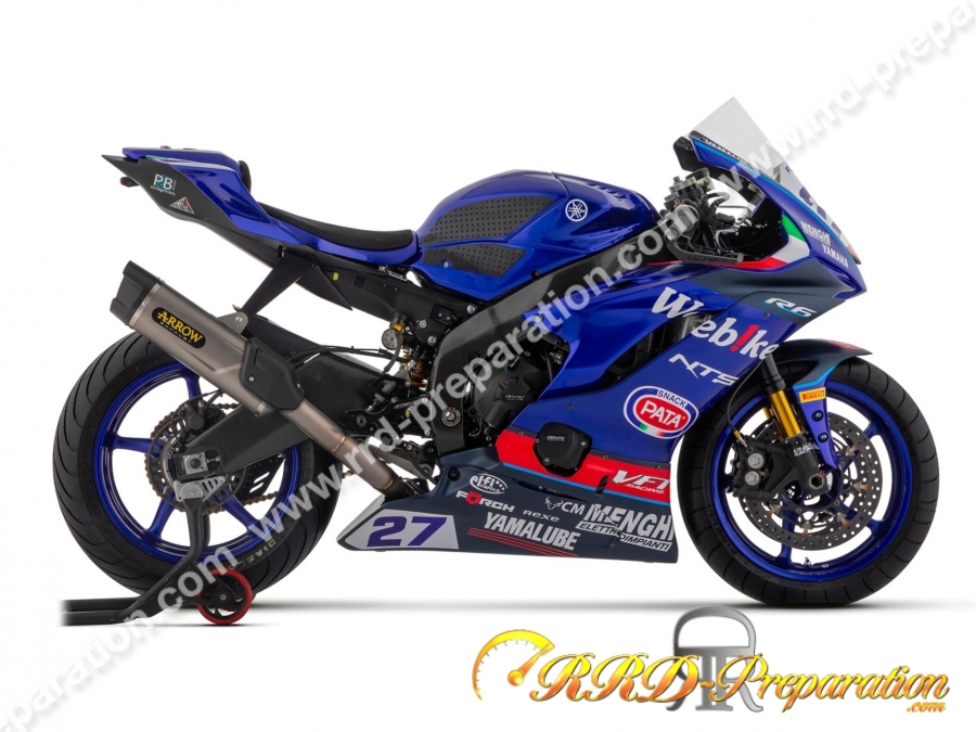 Ligne d'échappement complète ARROW Compétition "EVO" pour YAMAHA YZF R6 de 2017 à 2024