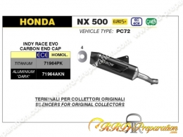 Silencieux ARROW INDY RACE EVO pour collecteur d'origine sur HONDA NX 500 et CB 500 HORNET à partir de 2024