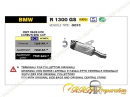 Silencieux ARROW INDY RACE EVO pour collecteur d'origine ou racing sur BMW R 1300 GS à partir de 2024