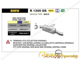 Silencieux ARROW INDY RACE EVO pour collecteur d'origine ou racing sur BMW R 1300 GS à partir de 2024