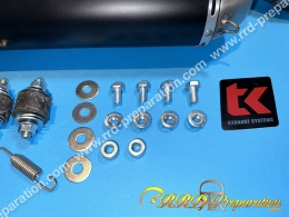 Ligne de pot d'échappement TURBO KIT TK QUAD OVALE H2 pour YAMAHA RAPTOR et WARRIOR 350