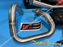 Ligne de pot d'échappement TURBO KIT TK QUAD OVALE H2 pour YAMAHA RAPTOR et WARRIOR 350