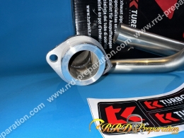 Ligne de pot d'échappement TURBO KIT TK QUAD OVALE H2 pour YAMAHA RAPTOR et WARRIOR 350