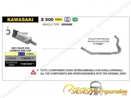 Ligne d'échappement complète ARROW INDY RACE EVO pour KAWASAKI Z 500 et NINJA 500 à partir de 2024