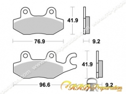 Plaquettes de freins AP RACING standard Organique avant/arrière