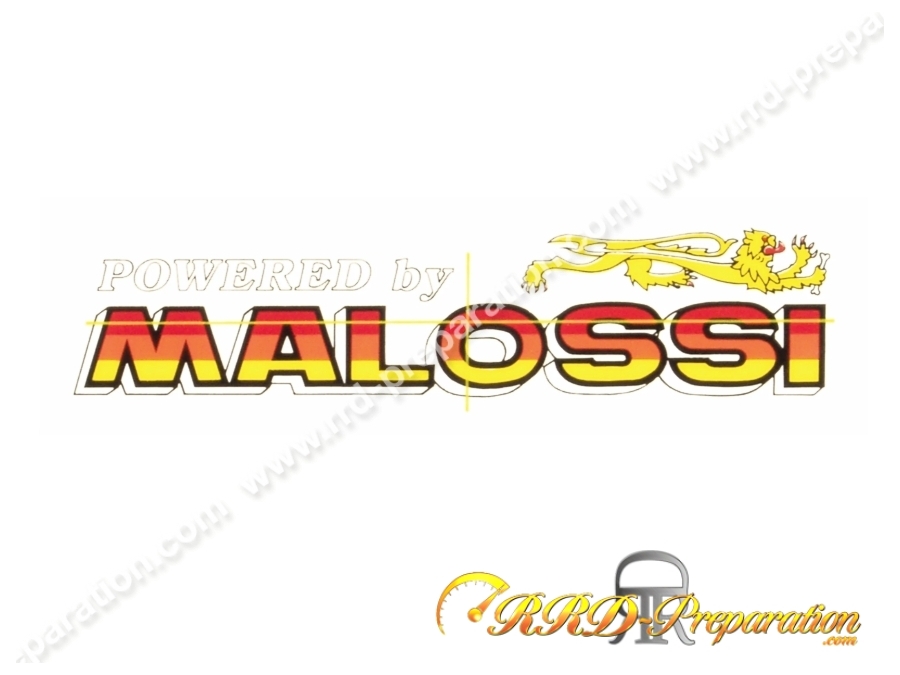 Autocollant MALOSSI "POWERED BY MALOSSI" 13x3cm