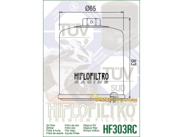 Filtre à huile HIFLOFILTRO HF303RC pour moto, quad, jet ski, HONDA CB, KAWASAKI ZX, YAMAHA YFM RAPTOR ...