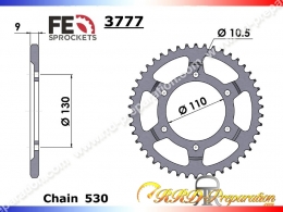 Couronne 38 à 48 dents en 530 FRANCE EQUIPEMENT pour YAMAHA R6, FZ6 FAZER de 2003 à 2009