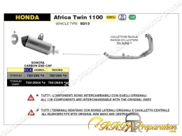 Ligne d'échappement complète ARROW SONORA pour Honda Africa Twin CRF 1100 L et 1100 AdvSport à partir de 2024