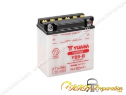 Batterie YUASA YB9-B 12v 9.5Ah pour moto, mécaboite, scooters... (Livrée sans acide)