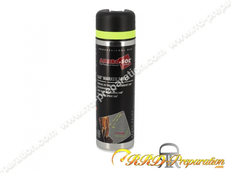 Bombe spray peinture haute température fluo pour traçage au sol 500mL