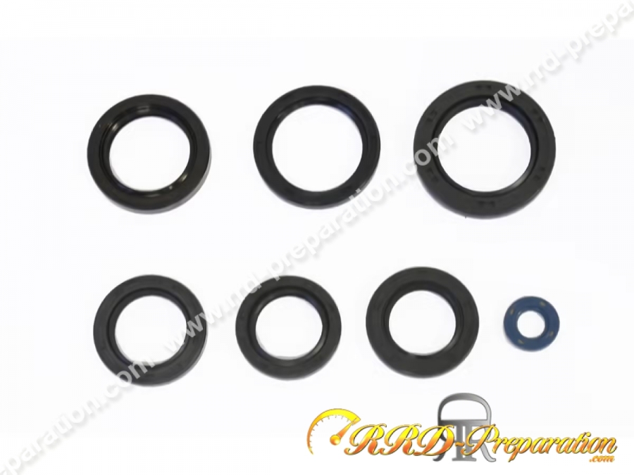 Kit de 7 joint spy ATHENA complet pour moto KAWASAKI KFX, KFV, PRAIRIE.. de 360 à 700cc de 2003 à 2013