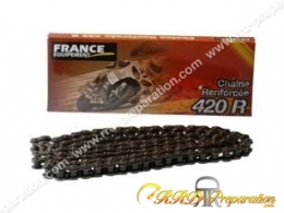 Kit chaine FRANCE EQUIPEMENT o'ring renforcé pour moto YAMAHA DT 50 MX de 1981 à 1985