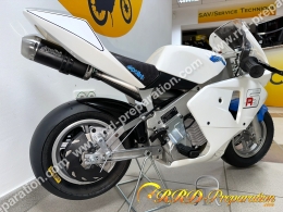 Pocket bike, mini moto POLINI 910 CARENA RS AIR 6,2 HP grande roue 6,5" Bleu ou Blanche