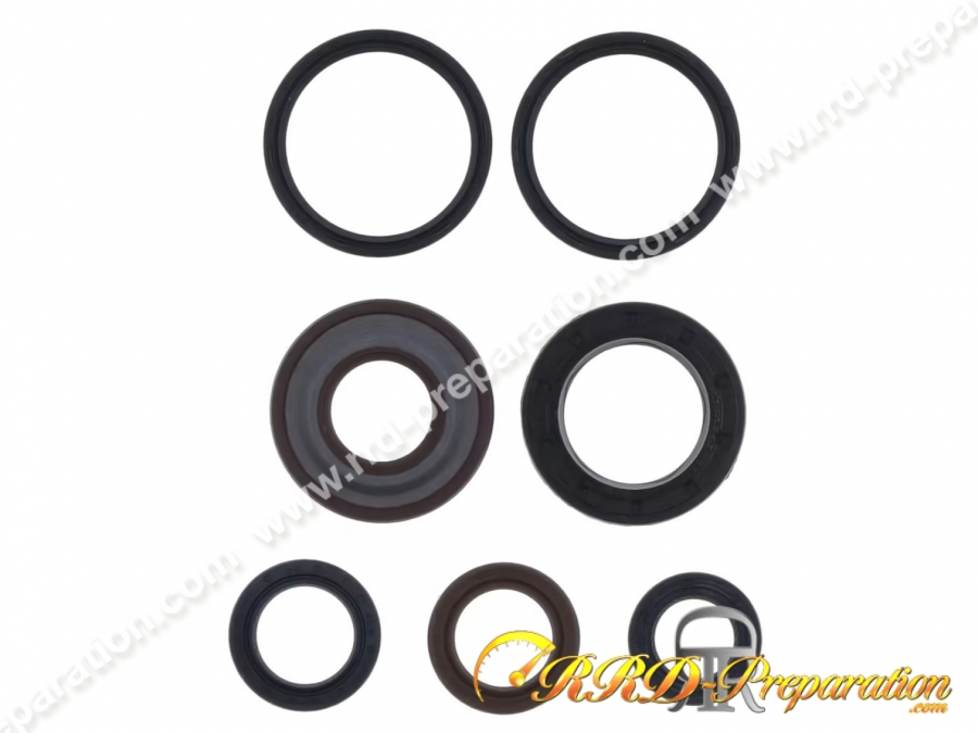 Pack joint spi complet (7 pièces) ATHENA pour moteur maxi-scooter APRILIA HABANA, PIAGGIO VESPA, LIBERTY.. 125cc de 1995 à 2001