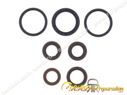 Pack joint spi complet (7 pièces) ATHENA pour moteur maxi-scooter APRILIA MOJITO, BENELLI, DERBI .. 125cc de 2001 à 2014