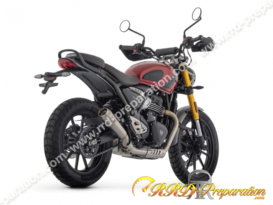 Silencieux ARROW PRO RACE pour collecteur d'origine sur Triumph SCRAMBLER 400 X à partir de 2024