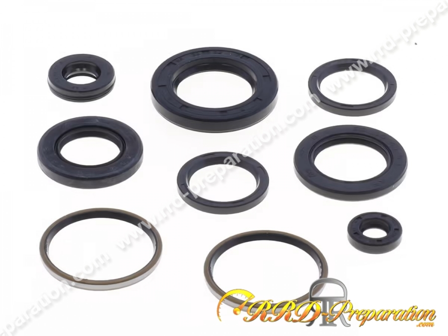 Pack joint spi complet (9 pièces) ATHENA pour moteur maxi-scooter APRILIA LEONARDO, BENELLI,... 250 et 300cc de 1996 à 2008