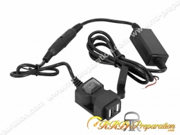 chargeur double usb moto voiture étanche