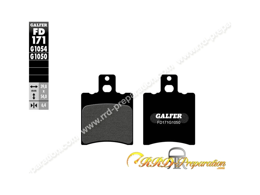 Plaquettes de frein GALFER pour scooter APRILIA RS, SR, MBK NITRO, YAMAHA AEROX, BW'S, ZEST ...