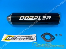 Silencieux, cartouche DOPPLER noir 2 trous pour pot d'échappement DOPPLER STREETCUP sur PEUGEOT 103 SP, MVL, MBK 51...