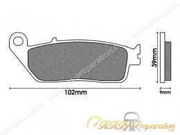 Plaquettes de frein NEWFREN avant / arrière pour maxiscooter HONDA SILVER WING, SW-T, KYMCO DOWNTOWN ...