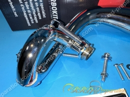 Pot d'échappement TURBOKIT SPECIAL CHROME  50 MBK 51, AV10, motobecane, AV7, AV88, 40...