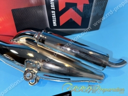 Pot d'échappement TURBOKIT SPECIAL CHROME  50 MBK 51, AV10, motobecane, AV7, AV88, 40...