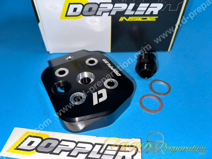 Culasse DOPPLER ER1 en aluminium noir pour cyclomoteur 50 MBK 51 LC