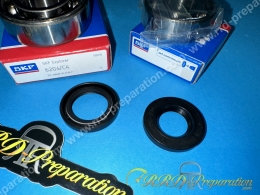 2 roulements compétition DOPPLER SKF C4 renforcés cage acier riveté + 2 joint spy nitrile pour 103