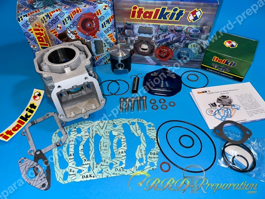 Kit 125 ITALKIT Sport bi segment pour moteur 125 ROTAX 122, aprilia RS, AF1, EUROPA, PEGASO, et autres 2 temps