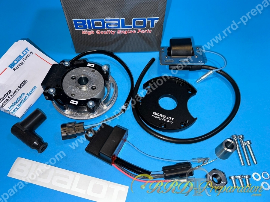 Allumage BIDALOT Racing Factory (avance variable) rotor interne sans lumières pour DERBI euro 1/2/3