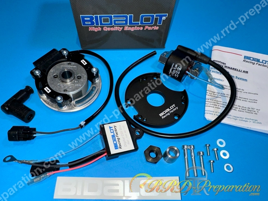 Allumage BIDALOT Racing Factory (avance variable) rotor interne sans lumières pour MINARELLI am6