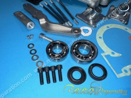 Carters moteur support moteur incorporé POLINI (lanceur+ressort) Peugeot 103 sp, mv, mvl, lm...