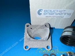 Pipe droite C. BOUCHET souple 19 à 21mm pour PEUGEOT 103 et MBK 51 avec carters POLINI