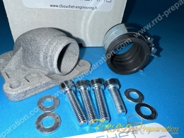 Pipe d'admission C. BOUCHET pour carburateur de 19 à 21mm PHBG ou CP sur Peugeot Fox