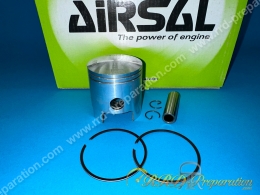 Piston bi-segment AIRSAL Ø48mm axe 12mm pour kit 70 AIRSAL fonte bi-segment sur minarelli am6